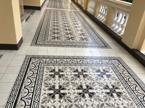哑光水泥花砖 - V20-370 - Viet Tiles Corporation - 室内 / 地面 / 20x20 cm