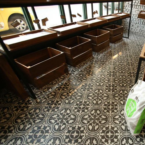 哑光水泥花砖 - V20-098 - Viet Tiles Corporation - 室内 / 户外 / 地面