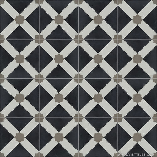 室内水泥花砖 - V20-376 - Viet Tiles Corporation - 户外 / 地面 / 墙面