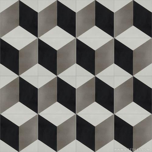 室内水泥花砖 - V20-380 - Viet Tiles Corporation - 户外 / 地面 / 墙面
