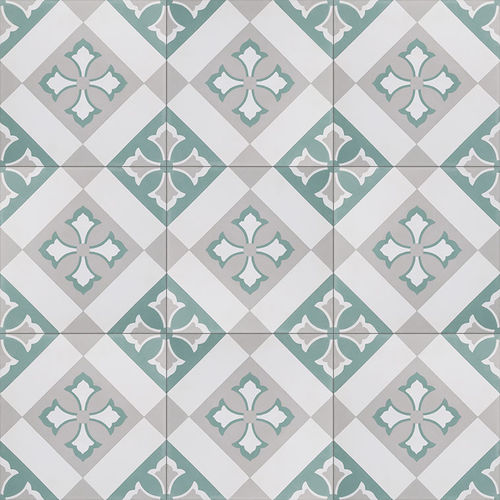 室内水泥花砖 - V20-501 - Viet Tiles Corporation - 户外 / 地面 / 墙面