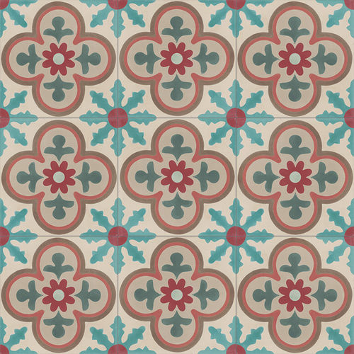 室内水泥花砖 - V20-512 - Viet Tiles Corporation - 户外 / 地面 / 墙面
