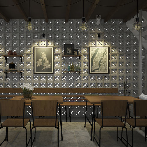 中空混凝土块 - VCB-007 STAR - Viet Tiles Corporation - 装饰 / 穿孔 / 用于围栏