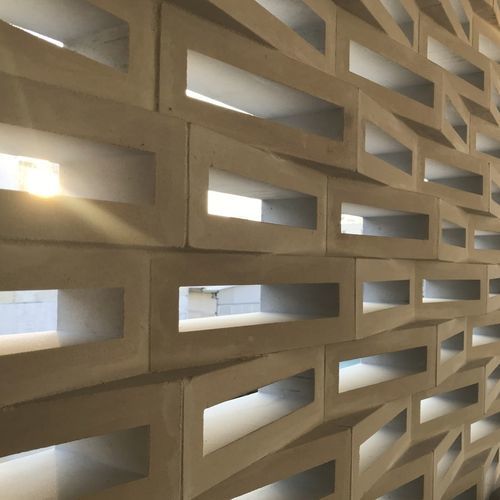 中空混凝土块 - VCBS-003-1000 TRAPEZE - Viet Tiles Corporation - 装饰 / 特种 / 用于围栏