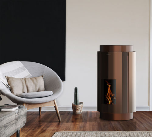 颗粒采暖火炉 - LILA - KALON - 12 kW / 8 kW / 落地式