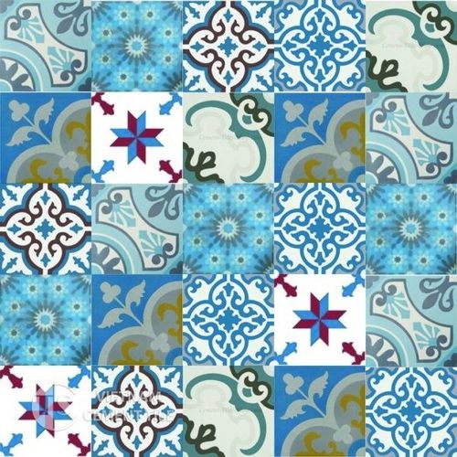 拼接式水泥花砖 - BLUE LIGHT - Vietnam cement tile corp - 室内 / 地面 / 墙面