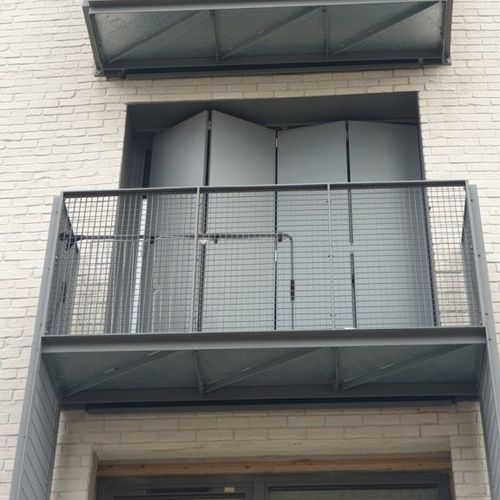 铝制建筑遮阳板 - FPE LQ44 - Soltec - 用于窗 / 立式 / 电动