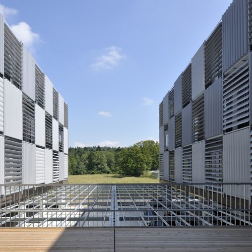 铝建筑遮阳板 - E - Soltec - 钢 / 用于外墙 / 用于窗