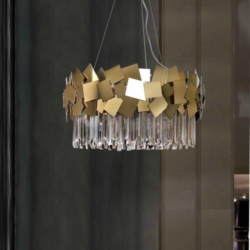 现代风格枝形吊灯 - HEMERA - K-LIGHTING - 水晶 / 不锈钢 / 8灯泡