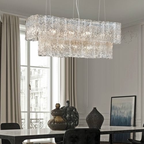 现代风格顶灯 - ATENAS - K-LIGHTING - 长方形 / 玻璃 / 黄铜