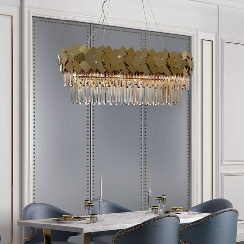 现代风格顶灯 - HEMERA - K-LIGHTING - 水晶 / 不锈钢 / 其他光源