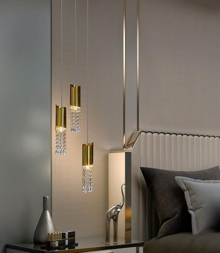 吊灯 - MELISSA - K-LIGHTING - 不锈钢 / 水晶 / 极简主义风格