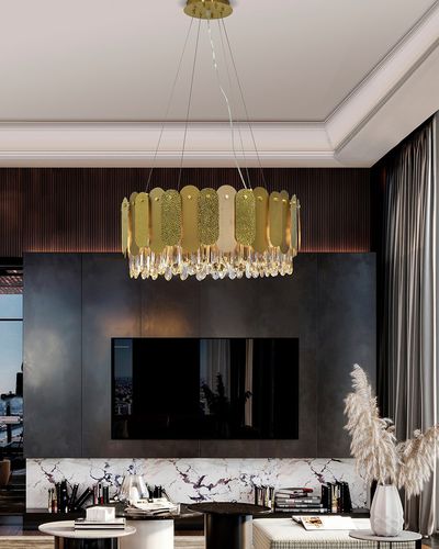 吊灯 - TALIA - K-LIGHTING - 不锈钢 / 水晶 / 现代风格