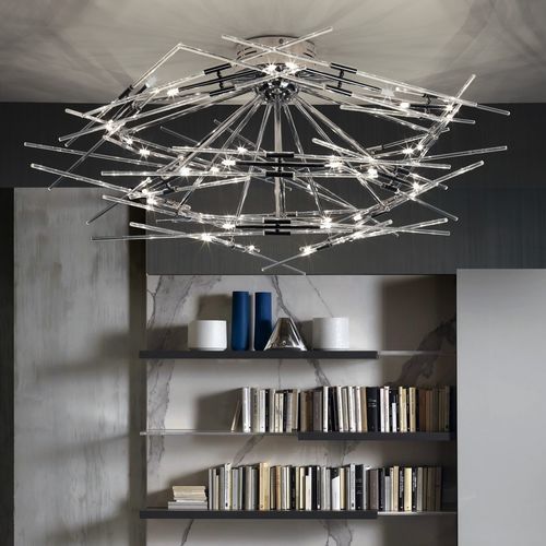 现代风格枝形吊灯 - LINE ORIENTE - K-LIGHTING - 玻璃 / 金属 / 商用