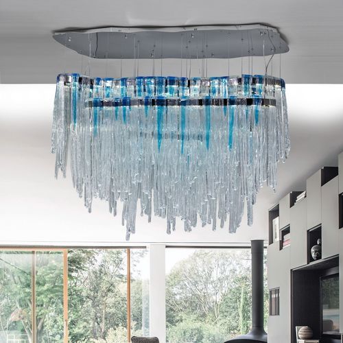 现代风格枝形吊灯 - LINE ICE - K-LIGHTING - 玻璃 / 金属 / 商用