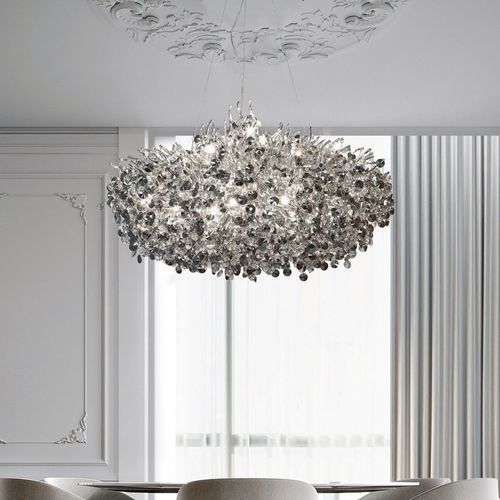 现代风格枝形吊灯 - LINE VITÓRIA SMALL - K-LIGHTING - 水晶 / 铝制 / 商用