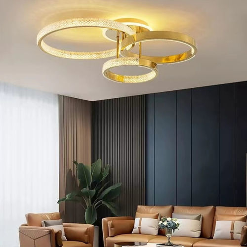 现代风格顶灯 - LINE FERREIRA - K-LIGHTING - 环形 / 抛光不锈钢 / 丙烯塑料