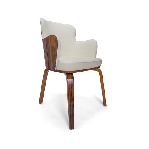 现代风格餐厅椅 - BOOM Arm chair PFL - arianeske - 室内 / 皮质 / 木桌脚