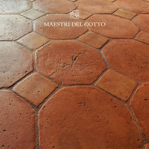 赤陶砖 - COTTO ROSATO TOSCANO VISSUTO - MAESTRI DEL COTTO - 天然饰面 / 室内 / 客厅