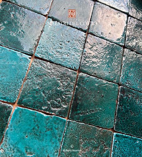 室内墙面材料 - COTTO SMALTATO SMERALDO QUADRA - MAESTRI DEL COTTO - 赤陶 / 高亮光 / 珐琅
