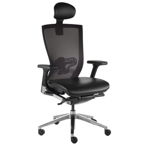 现代风格老板椅 - X-CHAIR - Milani - 网眼 / 带头枕 / 高背