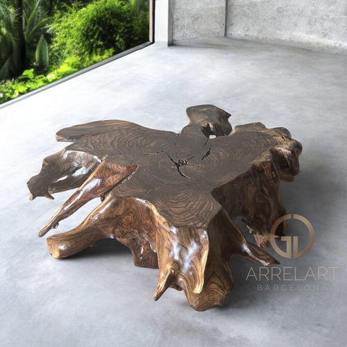 现代风格茶几 - TAMARIU - ARRELART - 红木 / 玫瑰木桌脚 / 手工