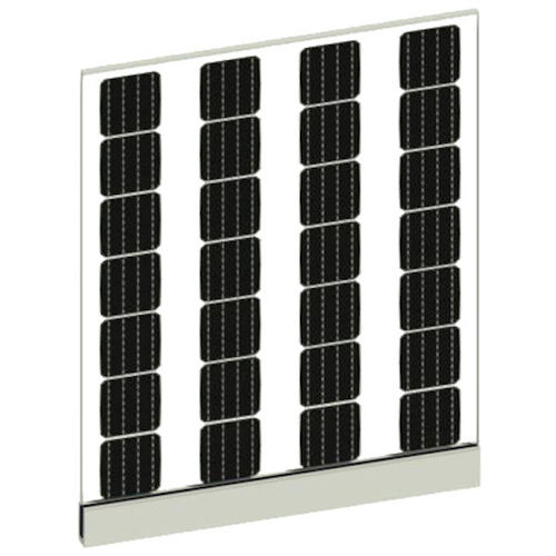 阳台光伏面板 - SI-ESF-M-BIPV-BIPV-BL-M156-28 - Solar Innova Green Technology - 单晶 / 双镜片 / 无 PID