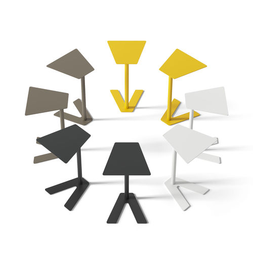 现代风格边桌 - SIDE TABLE Edi & Paolo Ciani Design - ARTE & D SRL - 漆包金属 / 梯形 / 家用