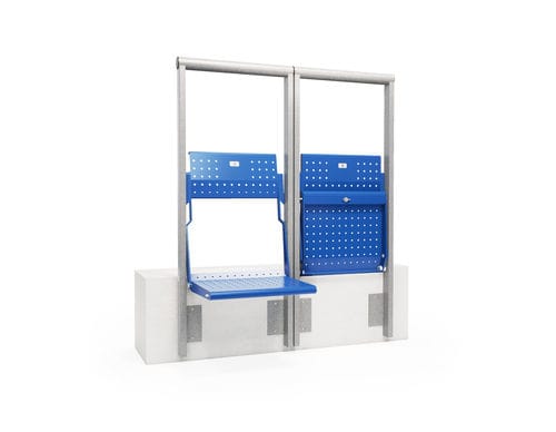 收纳式阶梯看台 - RailSeat One - FERCO SEATING SYSTEMS M SDN BHD - 用于室外 / 用于运动设施 / 塑料