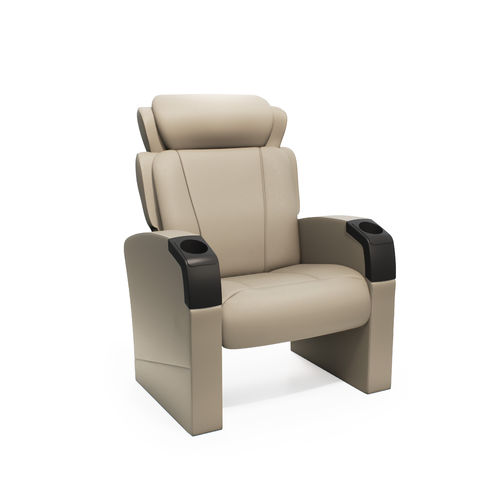 布料影院椅 - OPUS GLIDE - FERCO SEATING SYSTEMS M SDN BHD - 皮质 / 用于剧院 / 黑色