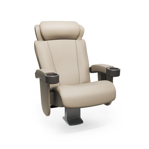仿皮影院椅 - OPUS - FERCO SEATING SYSTEMS M SDN BHD - 粒面皮 / 木质 / 用于剧院