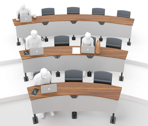 现代风格椅子 - HORSESHOE - FERCO SEATING SYSTEMS M SDN BHD - 室内 / 布料 / 金属桌脚