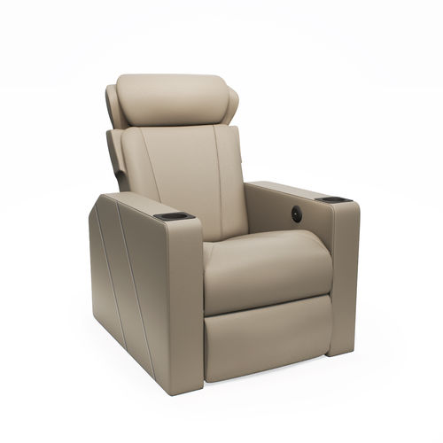 布料影院椅 - OPUS ZERO WALL - FERCO SEATING SYSTEMS M SDN BHD - 皮质 / 商用 / 黑色