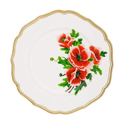 圆形盘子 - FIORE FRANCESE - BITOSSI HOME - 陶瓷 / 商用 / 印花