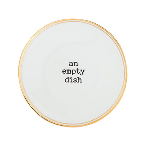 圆形盘子 - AN EMPTY DISH - BITOSSI HOME - 陶瓷 / 商用 / 图案