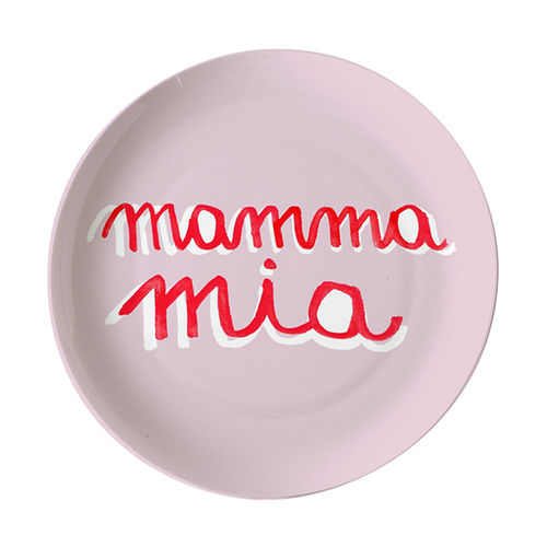 甜品盘子 - SMS : MAMMA MIA - BITOSSI HOME - 圆形 / 家用 / 图案