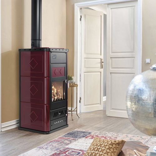 木材采暖火炉 - BELVEDERE 30 - Klover - 20 kW...50 kW / 独立式 / 现代风格