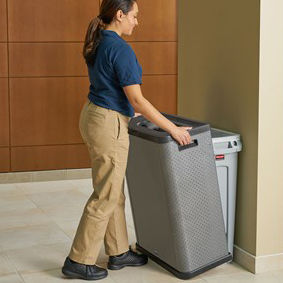 储存容器垃圾桶 - ELEVATE™ - Rubbermaid Commercial Products - 垃圾分类 / 金属 / 室内