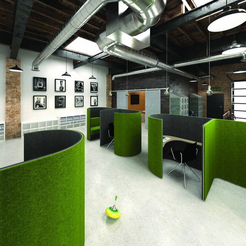 落地式办公室隔板 - DEN.CURVE - Ocee Design - 可调节
