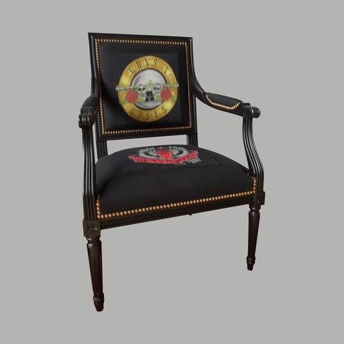 路易十六风格扶手椅 - JACOB - Chaises and Co - 布料 / 山毛榉木