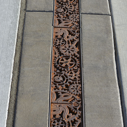 铁排水网格 - DYNAMO - DYA5-20I21	 - IRON AGE DESIGNS - 公共空间