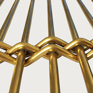 不锈钢金属丝网 - XY-4311G - Hebei Shuolong Metal Products Co.,Ltd - 铜 / 长网格 / 装饰