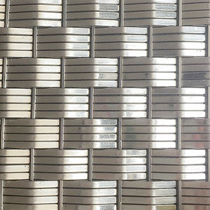 不锈钢金属丝网 - XY-8128B - Hebei Shuolong Metal Products Co.,Ltd - 室内装潢 / 用于壁板 / 紧织网布