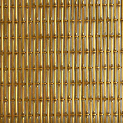 阳极氧化铝金属丝网 - XY-6010 - Hebei Shuolong Metal Products Co.,Ltd - 长网格 / 金色 / 装饰