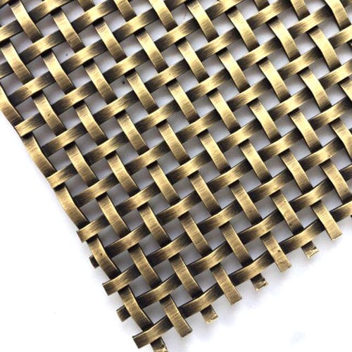 不锈钢金属丝网 - XY-2276GO - Hebei Shuolong Metal Products Co.,Ltd - 用于天花板 / 方形网格 / 金色