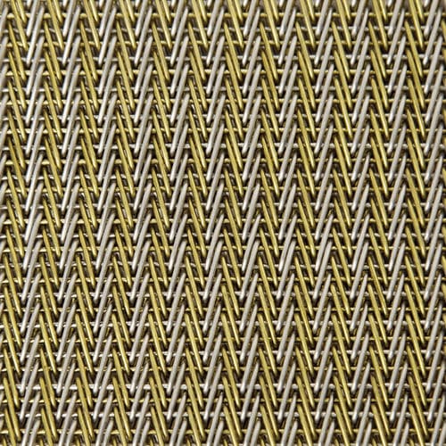 不锈钢金属丝网 - XY-A-WAVE TWEED - Hebei Shuolong Metal Products Co.,Ltd - 黄铜 / 室内装潢 / 紧织网布