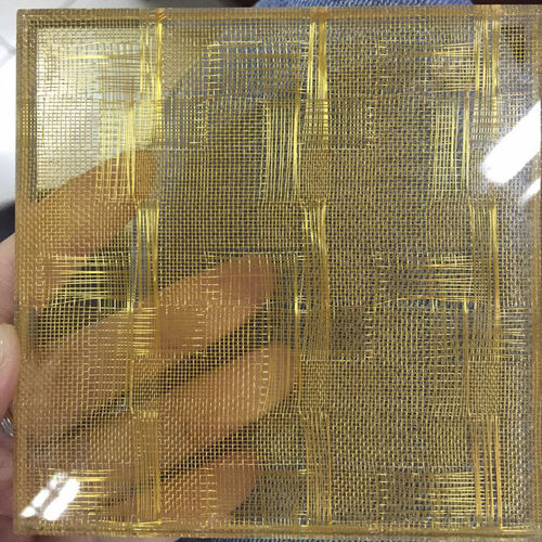 玻璃夹层金属丝网 - XY-R-06 - Hebei Shuolong Metal Products Co.,Ltd - 铜 / 板材 / 紧织网布