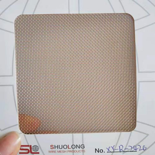 玻璃夹层金属丝网 - XY-R-2420 - Hebei Shuolong Metal Products Co.,Ltd - 铜 / 板材 / 方形网格