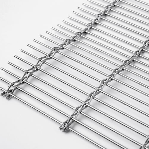 外墙金属丝网 - XY-M3810  - Hebei Shuolong Metal Products Co.,Ltd - 不锈钢 / 用于吊顶天花板 / 编织