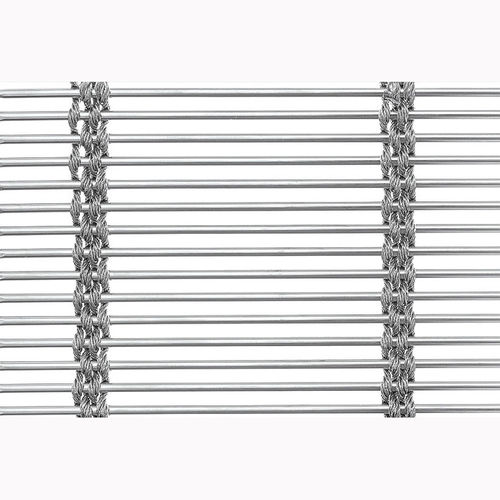 不锈钢金属丝网 - XY-M3676 - Hebei Shuolong Metal Products Co.,Ltd - 用于隔墙 / 长网格 / 银色